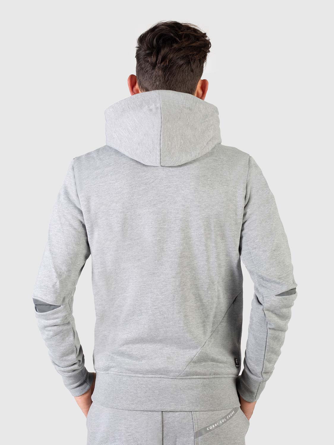Guyana Felpa Con Cappuccio Uomo Grigio - 80% Cotone 20% Poliestere, 280g/m², Tasca Canguro, Taglia XL