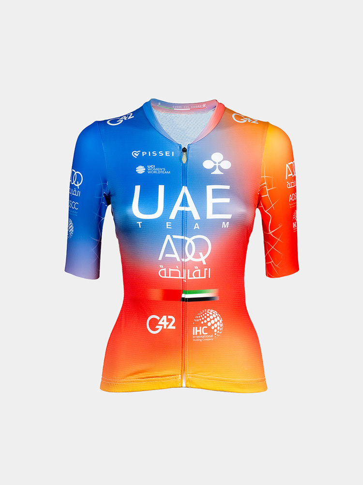 MAGLIA MANICHE CORTE DONNA REPLICA UAE TEAM ADQ