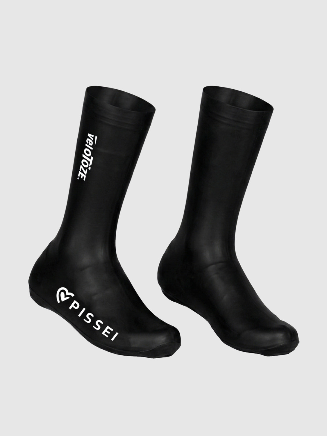 PISSEI: RAINPROOF SILICON SHOE COVERS WITH BUTTONS