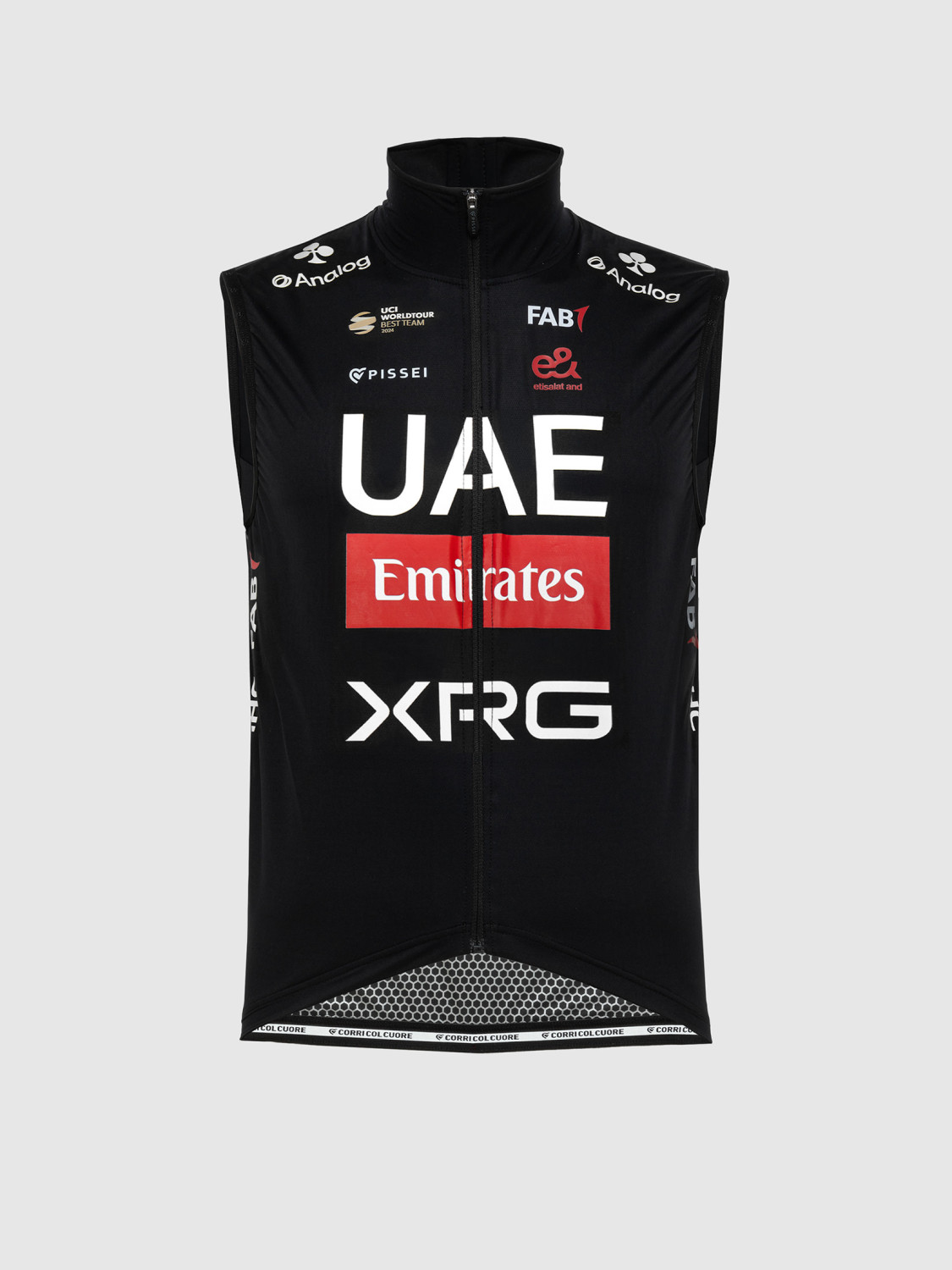 【限定品】UAE Team Emirates サイクルベスト（ジレ） Uae Team Emirates - Xrg 2025 Official Waterproof Vest