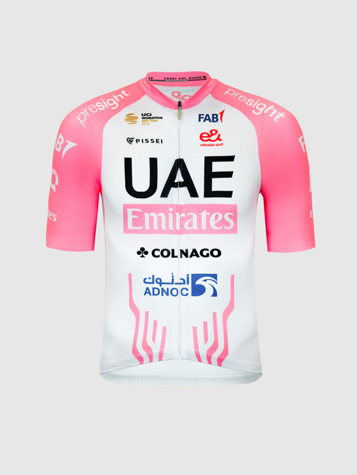 PISSEI: UAE TEAM EMIRATES 2024 REPLICA SHORT SLEEVE JERSEY - GIRO D'ITALIA 2024