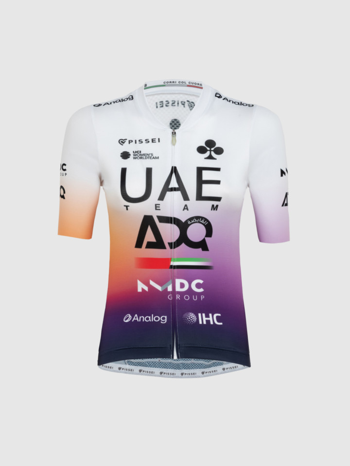 PISSEI: MAGLIA A MANICHE CORTE DONNA REPLICA UAE TEAM ADQ 2026