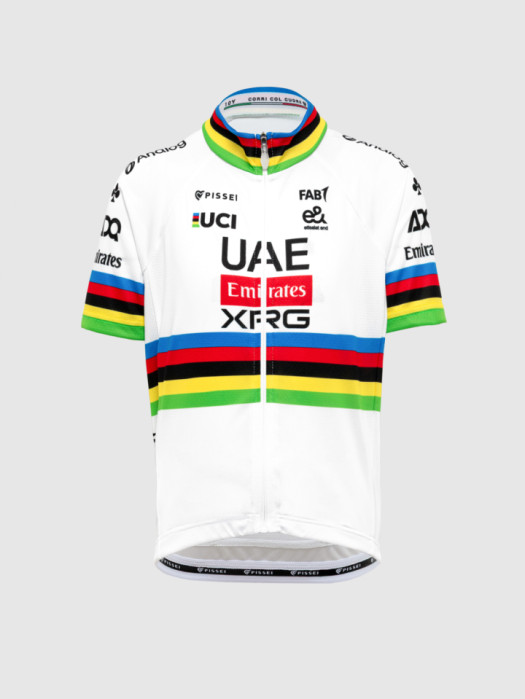 MAGLIA A MANICHE CORTE JUNIOR REPLICA TADEJ POGACAR WORLD CHAMP