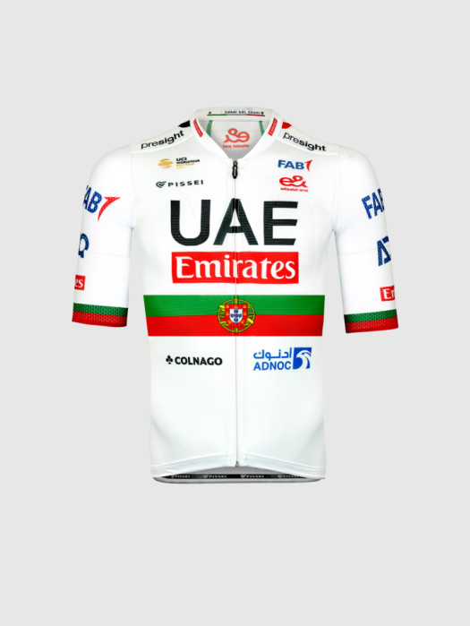 UAE TEAM EMIRATES 2024 MAGISTRALE OFFICIAL SHORT SLEEVE JERSEY PORTUGAL CHAMPION
