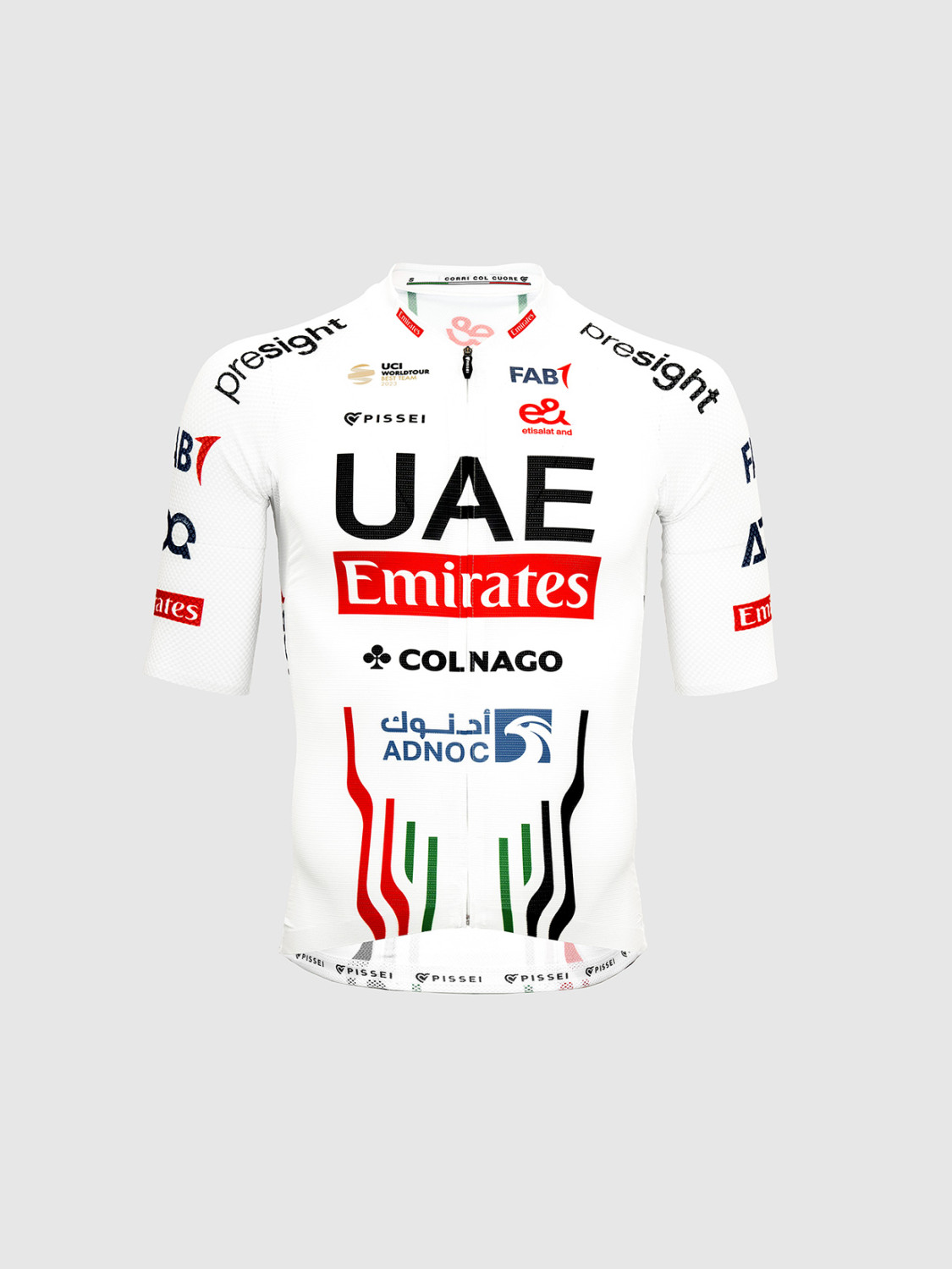 PISSEI: MAILLOT MANCHES COURTES MAGISTRALE ULTRA UAE TEAM EMIRATES 2024
