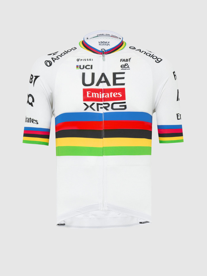 PISSEI: TADEJ POGACAR WORLD CHAMP REPLICA SHORT SLEEVE JERSEY
