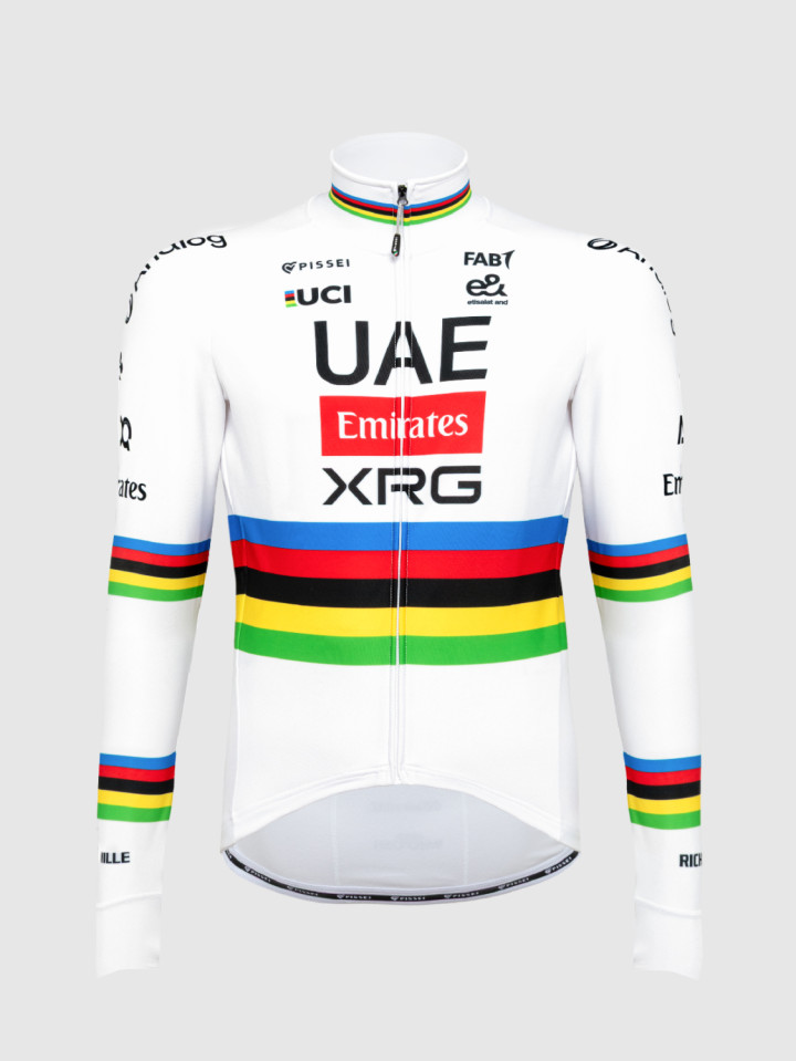 PISSEI: TADEJ POGACAR WORLD CHAMP REPLICA LONG SLEEVE JERSEY