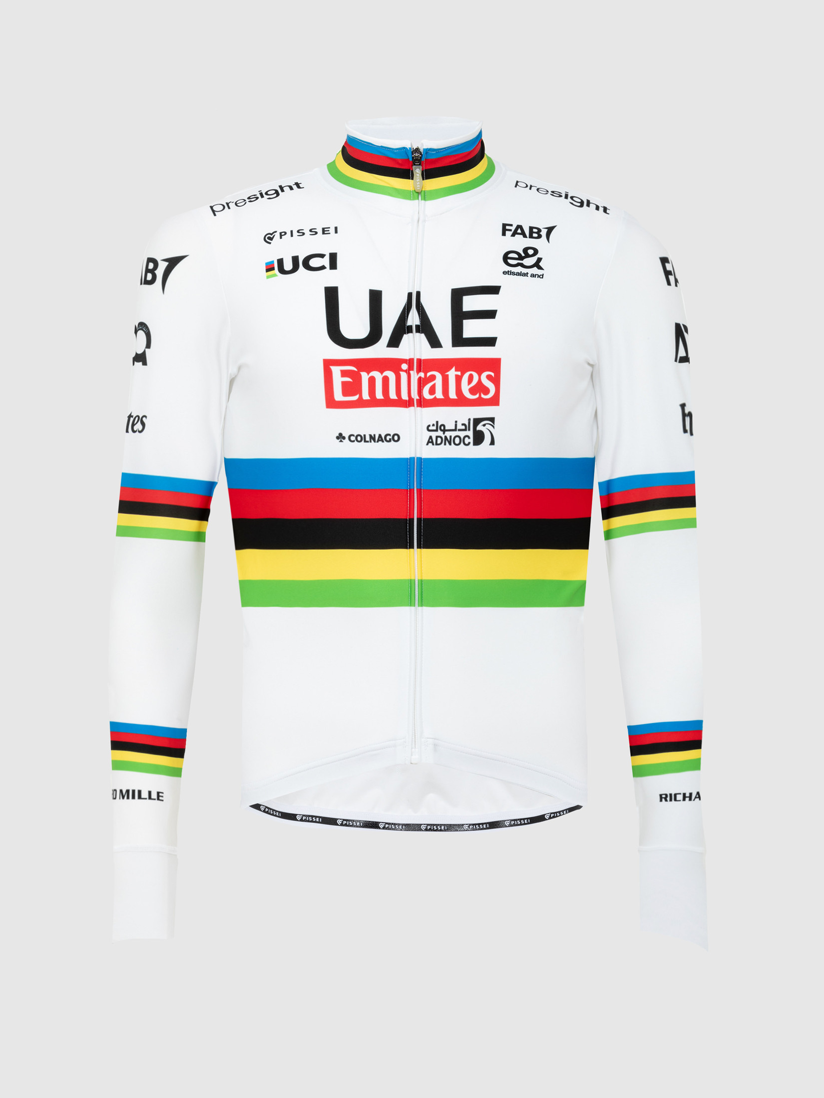 World Champion Tadej Pogacar 2024 Uae Team Emirates Long Sleeve Jersey