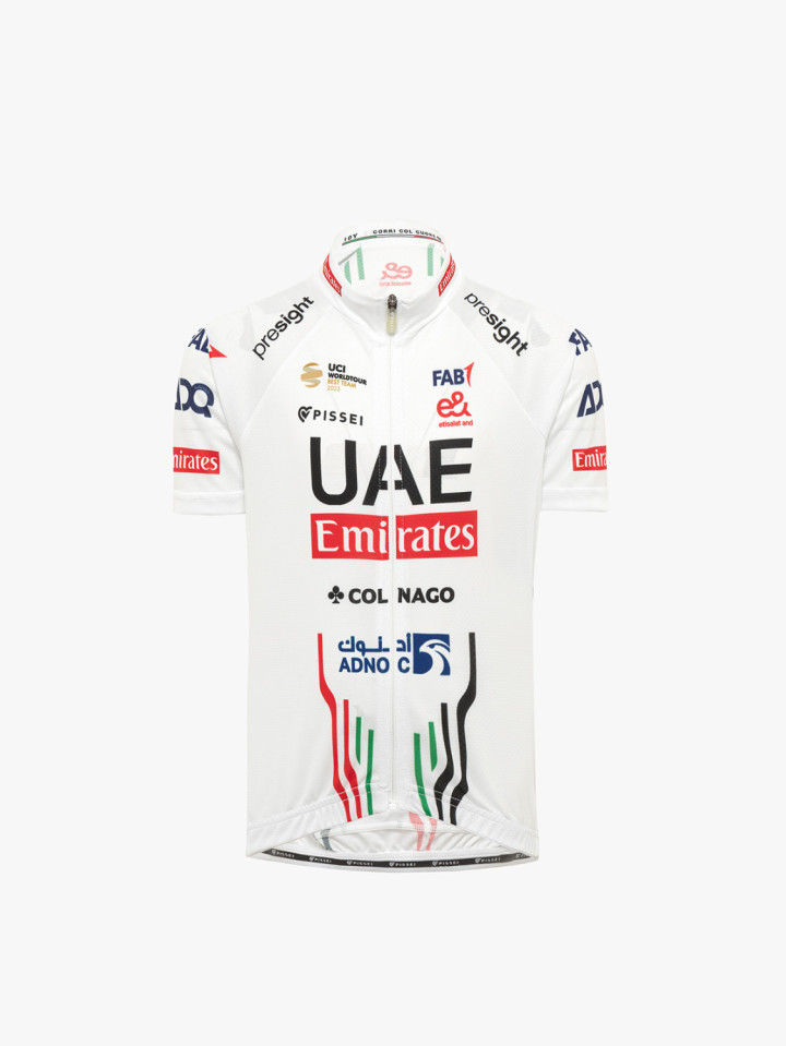 PISSEI: UAE TEAM EMIRATES 2023 REPLICA JUNIOR SHORT SLEEVE JERSEY JUNIOR 2023