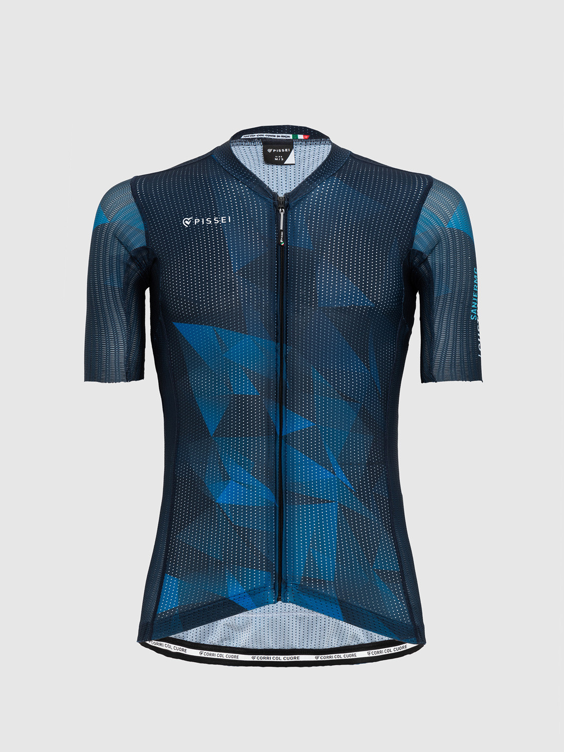 PISSEI: SHORT SLEEVE JERSEY SANREMO + COVERED ZIPPER