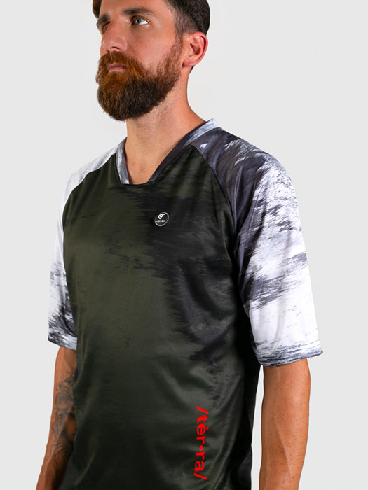 T-Shirt Bianca A Manica Lunga Con Stampe Oro White-Gold - Foto 9