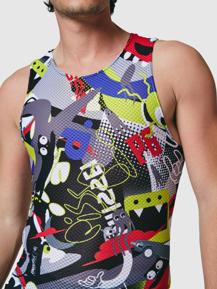 PISSEI: ATTAQUE SLEEVELESS BASE LAYER