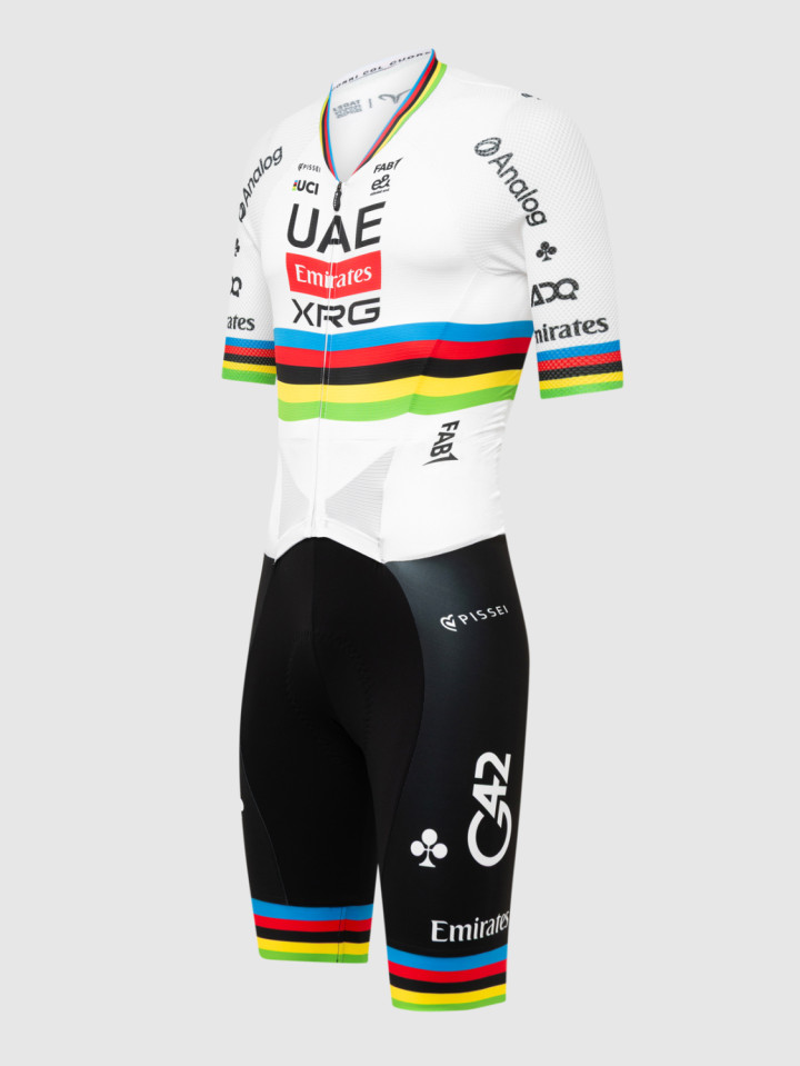 PISSEI: TADEJ POGACAR WORLD CHAMP REPLICA ROAD SKINSUIT
