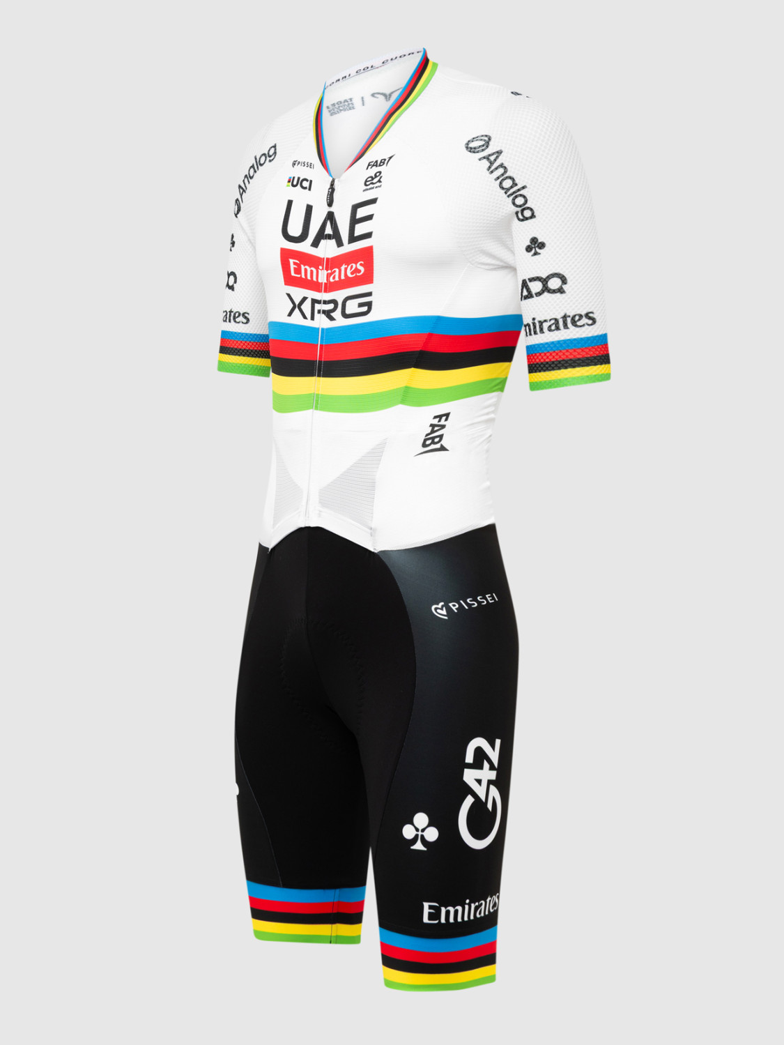 PISSEI: TADEJ POGACAR WORLD CHAMP REPLICA ROAD SKINSUIT