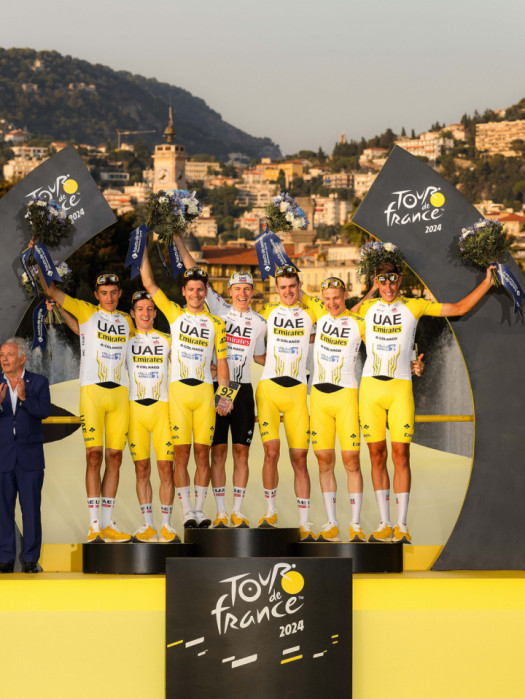 MAGLIA A MANICA CORTA UAE TEAM EMIRATES 2024 REPLICA - TOUR DE FRANCE 2024