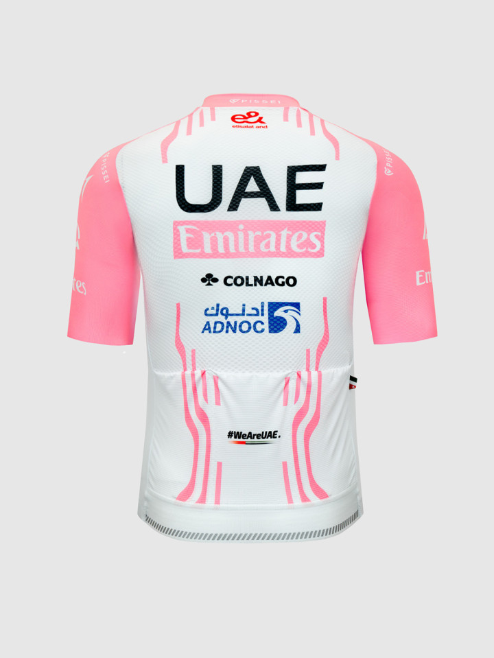 PISSEI: UAE TEAM EMIRATES 2024 REPLICA SHORT SLEEVE JERSEY - GIRO D'ITALIA 2024