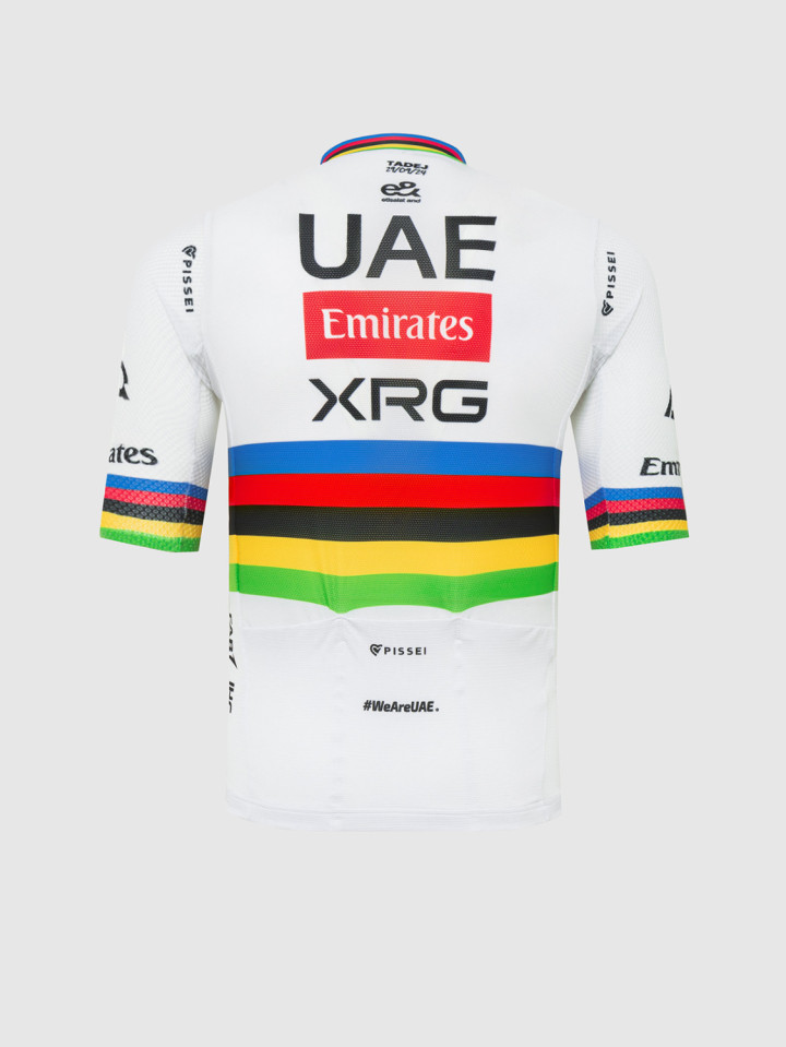 PISSEI: MAGLIA A MANICHE CORTE MAGISTRALE OFFICIAL TADEJ POGACAR WORLD CHAMP