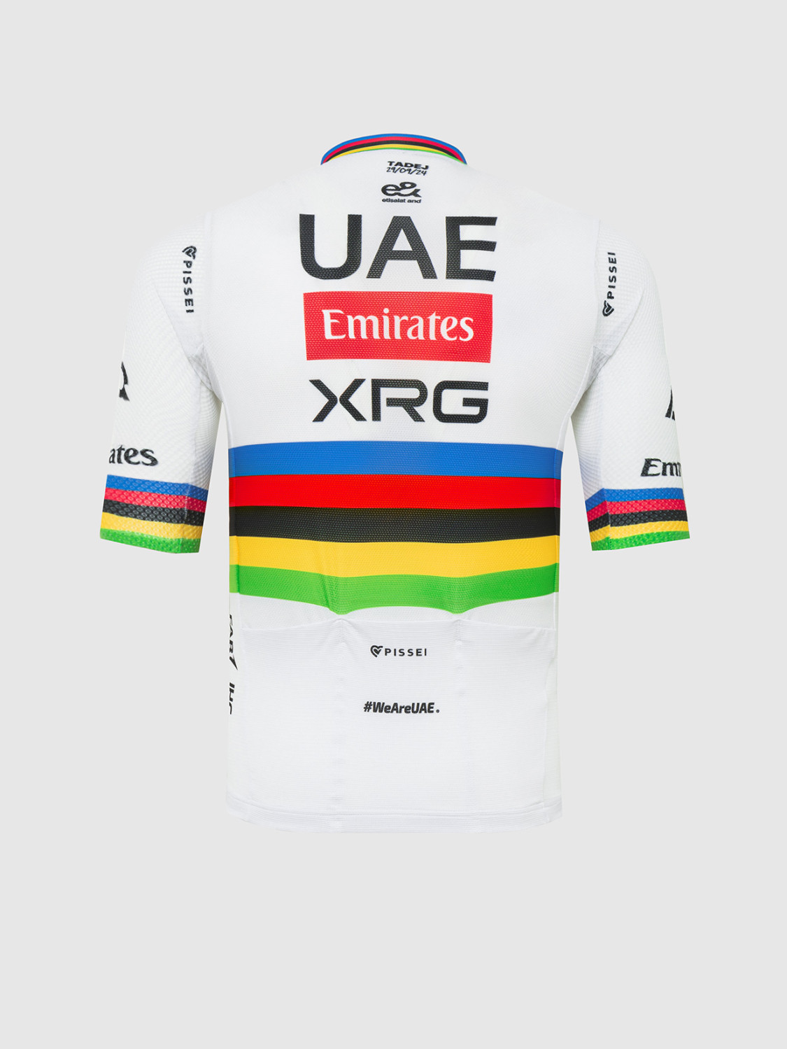 PISSEI: TADEJ POGACAR WORLD CHAMP MAGISTRALE OFFICIAL SHORT SLEEVE JERSEY