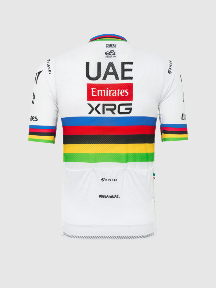 PISSEI: TADEJ POGACAR WORLD CHAMP REPLICA SHORT SLEEVE JERSEY