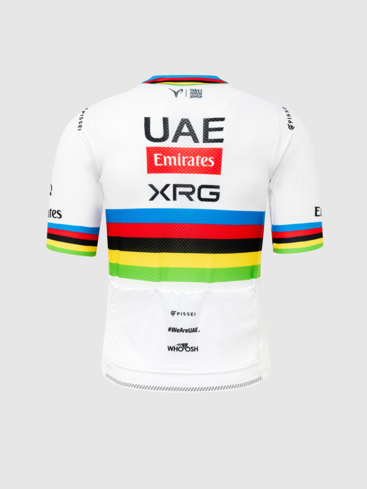 PISSEI: MAILLOT MANCHES COURTES REPLICA TADEJ POGACAR WORLD CHAMP