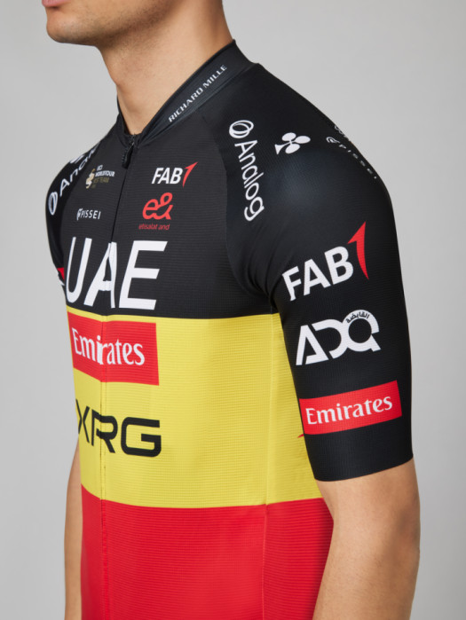 UAE TEAM EMIRATES - XRG 2026 SPECIAL REPLICA SHORT SLEEVE JERSEY BELGIUM CHAMPION