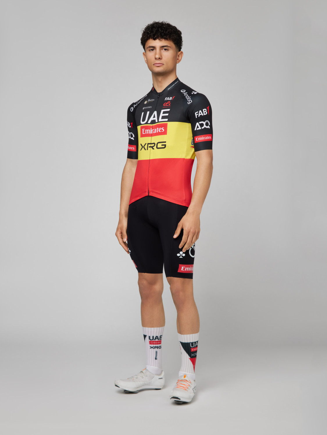 PISSEI: UAE TEAM EMIRATES - XRG 2026 SPECIAL REPLICA SHORT SLEEVE JERSEY BELGIUM CHAMPION
