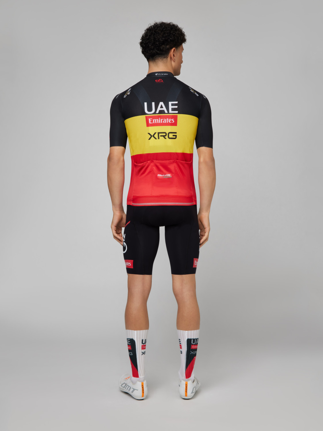 PISSEI: UAE TEAM EMIRATES - XRG 2026 SPECIAL REPLICA SHORT SLEEVE JERSEY BELGIUM CHAMPION