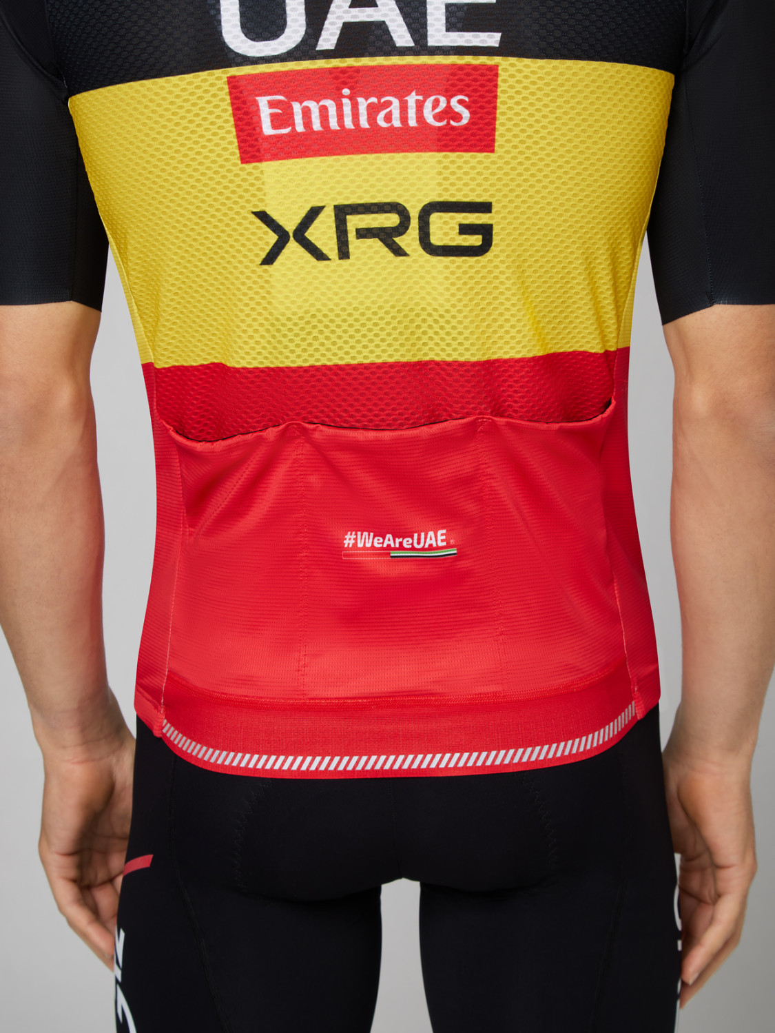 PISSEI: UAE TEAM EMIRATES - XRG 2026 SPECIAL REPLICA SHORT SLEEVE JERSEY BELGIUM CHAMPION