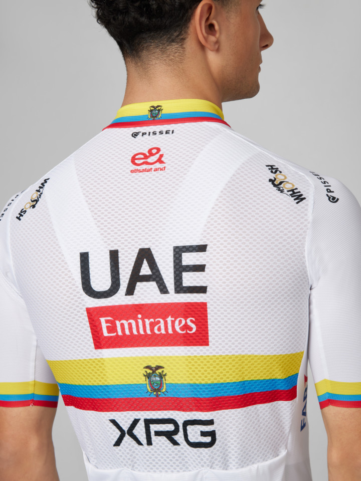 PISSEI: MAGLIA A MANICHE CORTE REPLICA UAE TEAM EMIRATES - XRG 2026 CAMPIONE ECUADOR