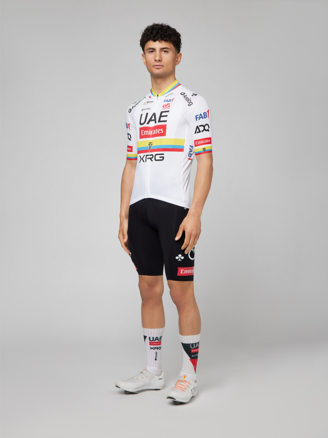 PISSEI: UAE TEAM EMIRATES - XRG 2026 SPECIAL REPLICA SHORT SLEEVE JERSEY ECUADOR CHAMPION