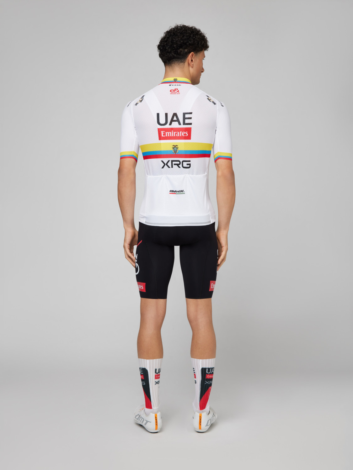 PISSEI: UAE TEAM EMIRATES - XRG 2026 SPECIAL REPLICA SHORT SLEEVE JERSEY ECUADOR CHAMPION