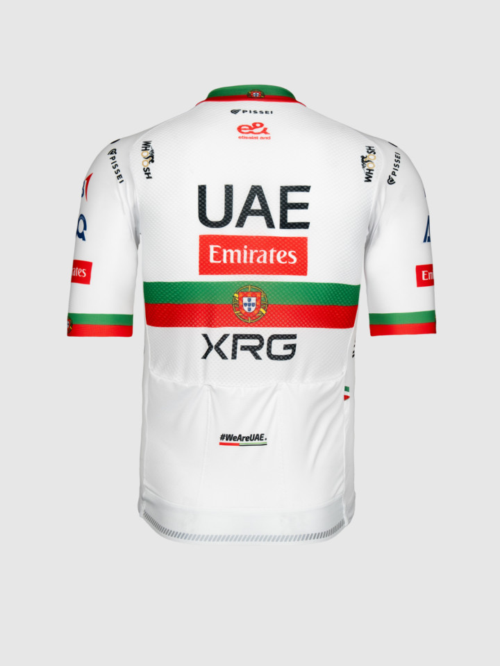 PISSEI: MAGLIA A MANICHE CORTE REPLICA UAE TEAM EMIRATES - XRG 2026 CAMPIONE PORTOGALLO