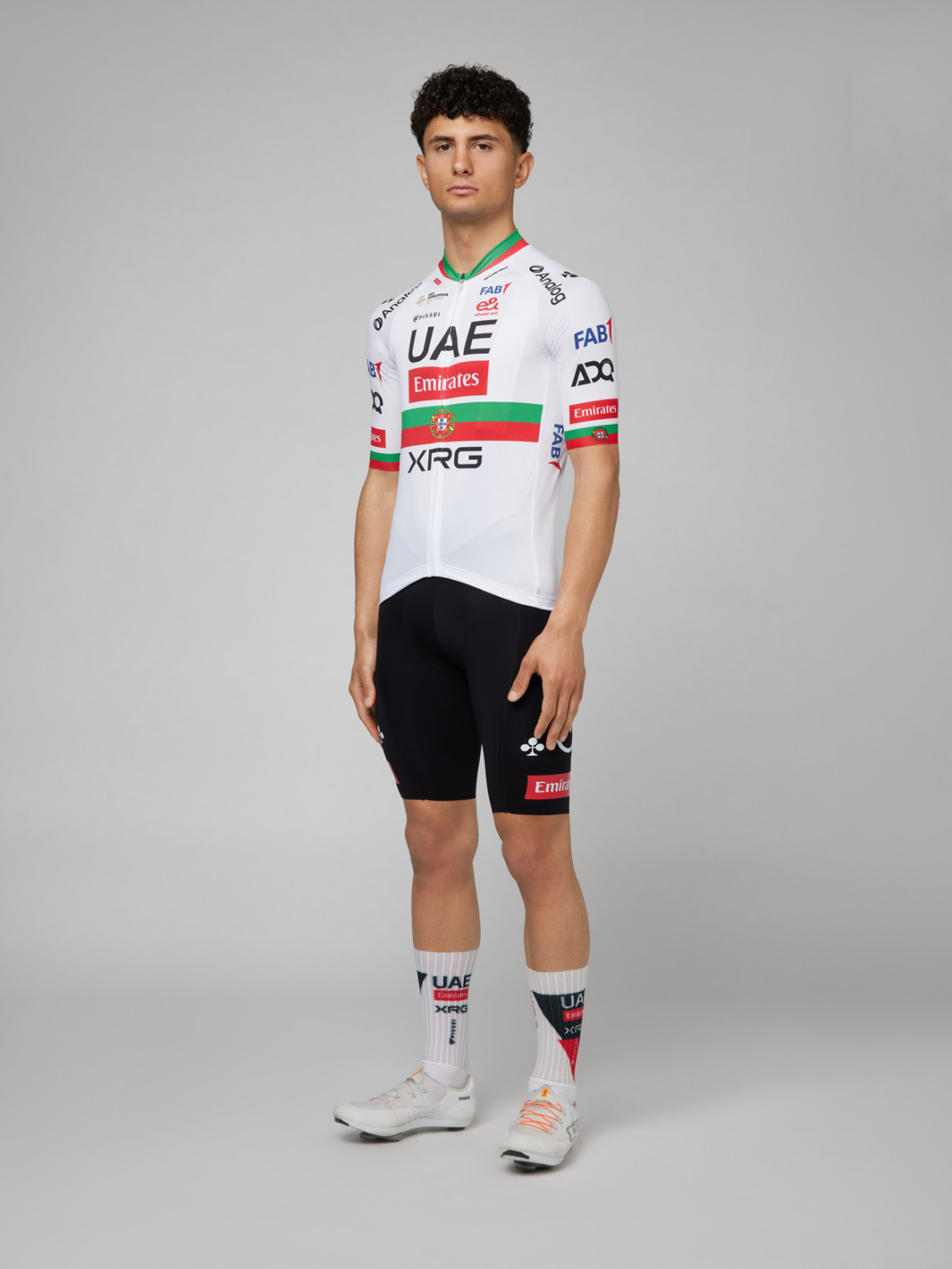 PISSEI: UAE TEAM EMIRATES - XRG 2026 SPECIAL REPLICA SHORT SLEEVE JERSEY PORTUGAL CHAMPION