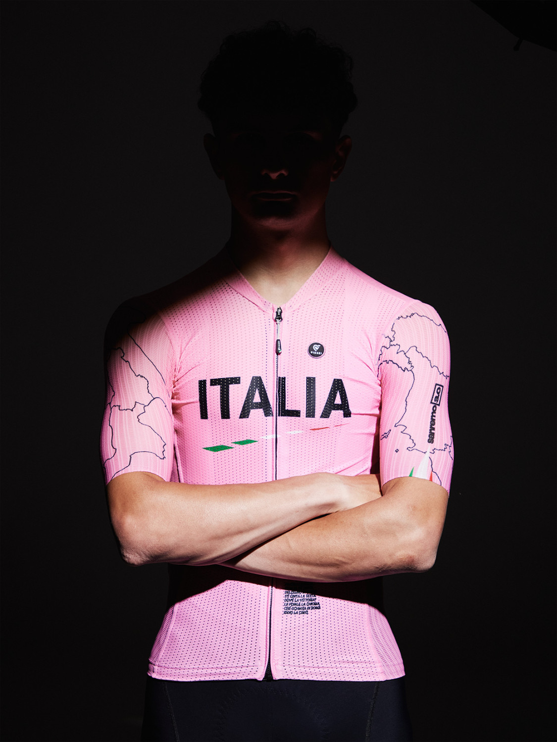 PISSEI: LA CORSA ROSA SANREMO SHORT SLEEVE JERSEY