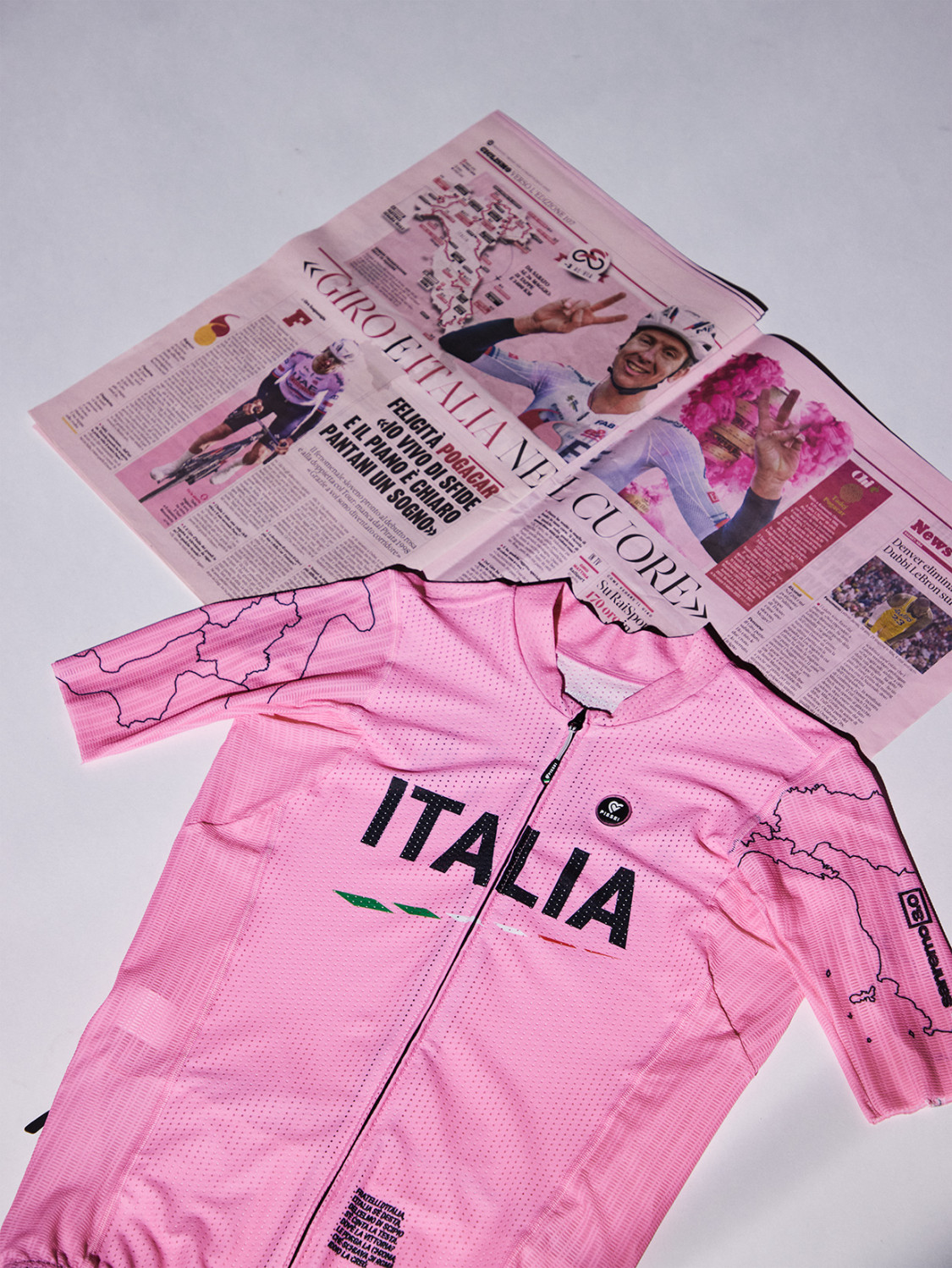 PISSEI: LA CORSA ROSA SANREMO SHORT SLEEVE JERSEY
