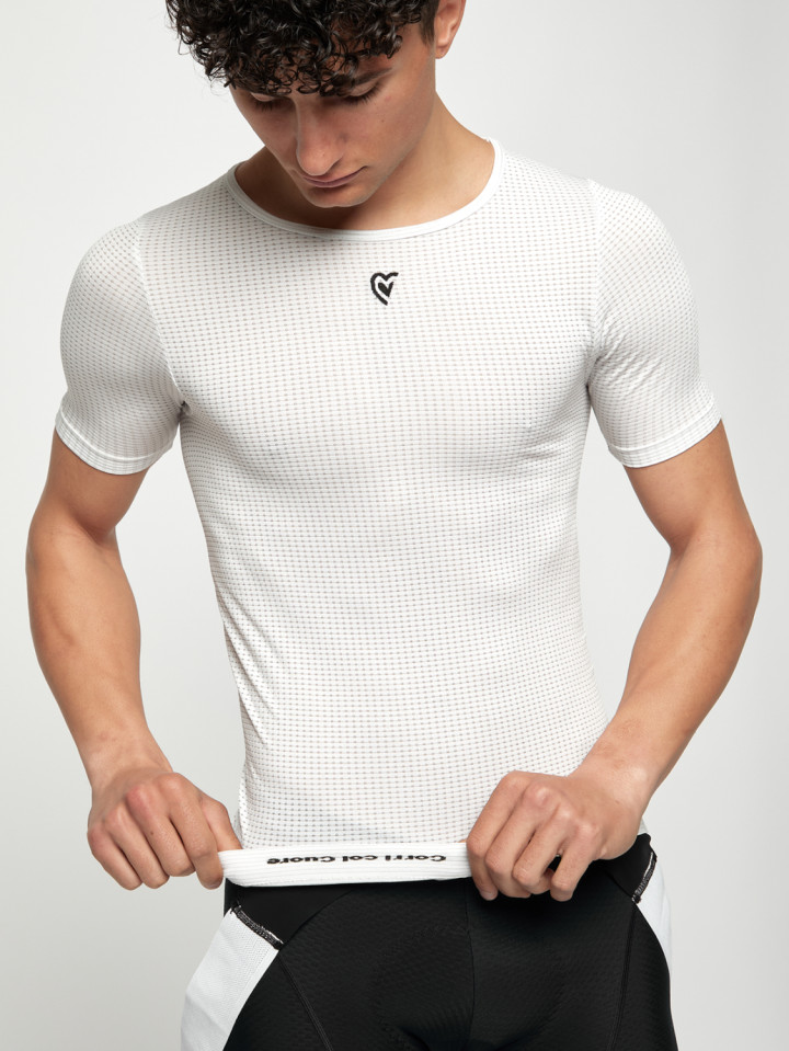 PISSEI: MAGLIA INTIMA MANICHE CORTE ARGENTUM