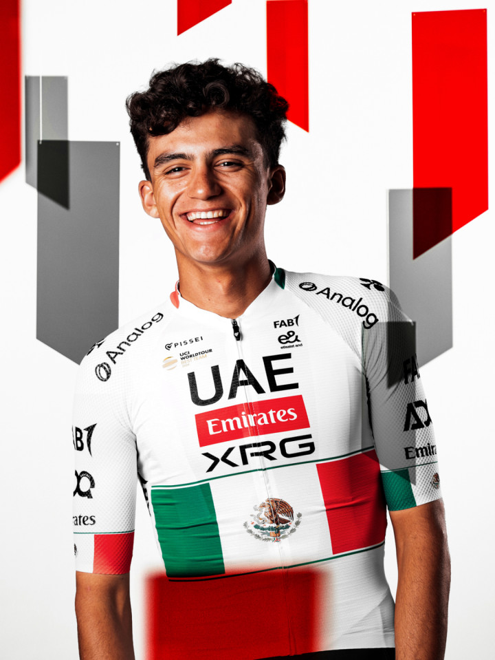 PISSEI: KURZARMTRIKOTS REPLICA UAE TEAM EMIRATES - XRG 2026 MEXIKANISCHER MEISTER