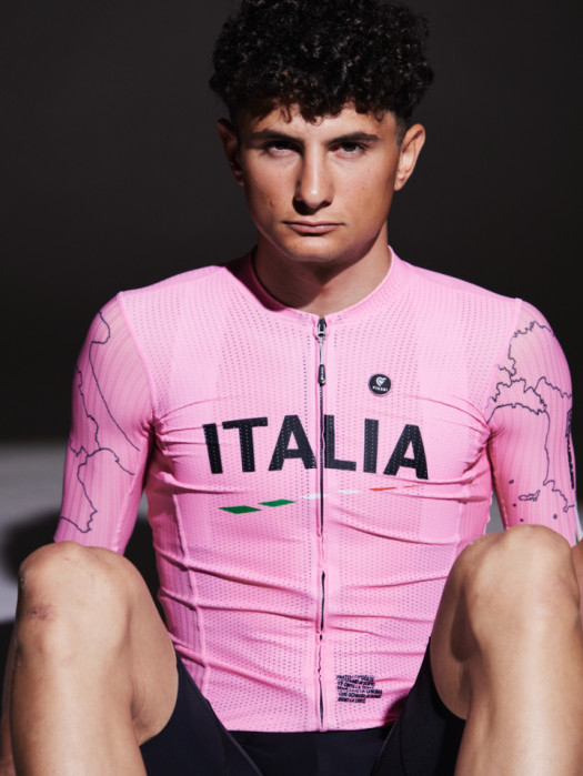 MAGLIA MANICHE CORTE SANREMO LA CORSA ROSA