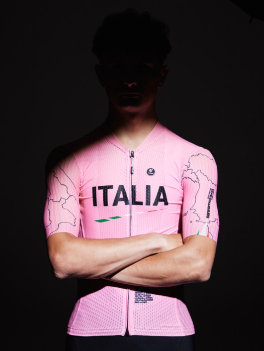 MAGLIA MANICHE CORTE SANREMO LA CORSA ROSA