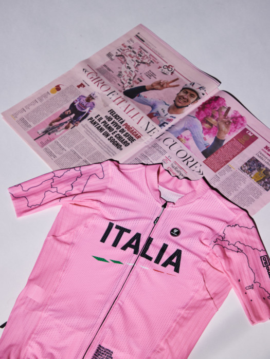MAGLIA MANICHE CORTE SANREMO LA CORSA ROSA