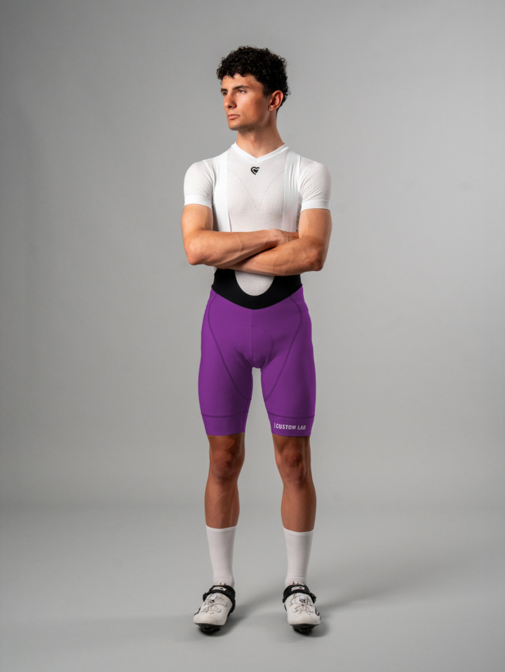 PISSEI: MANGHEN PIECE-DYED WINTER BIB-SHORTS