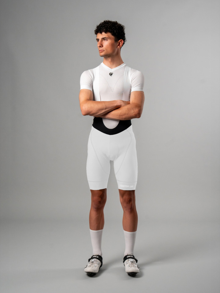 PISSEI: MANGHEN PIECE-DYED WINTER BIB-SHORTS