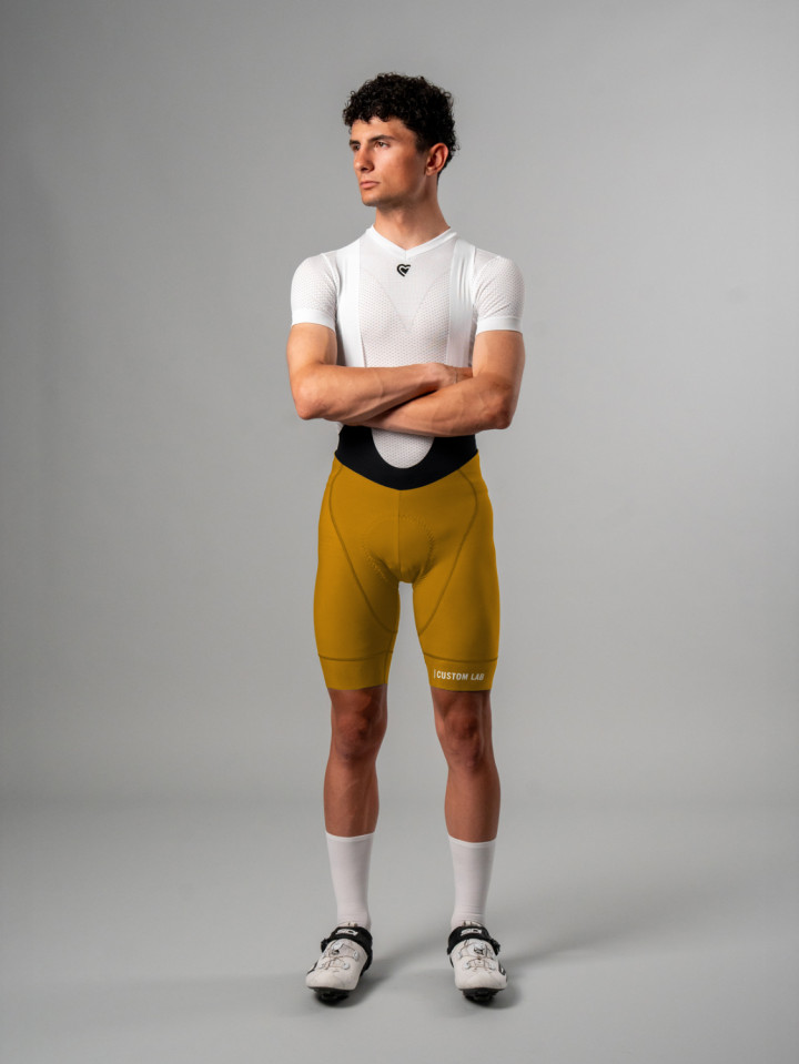 PISSEI: MANGHEN PIECE-DYED WINTER BIB-SHORTS