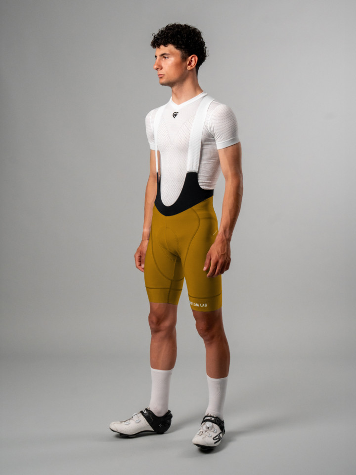 PISSEI: MANGHEN PIECE-DYED WINTER BIB-SHORTS