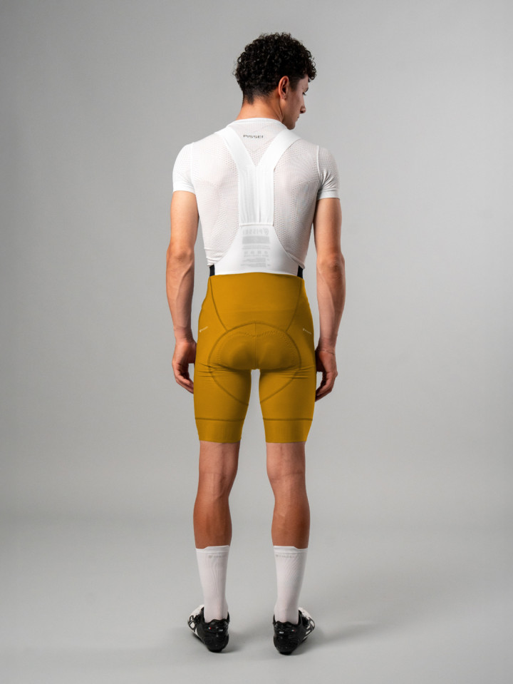 PISSEI: MANGHEN PIECE-DYED WINTER BIB-SHORTS