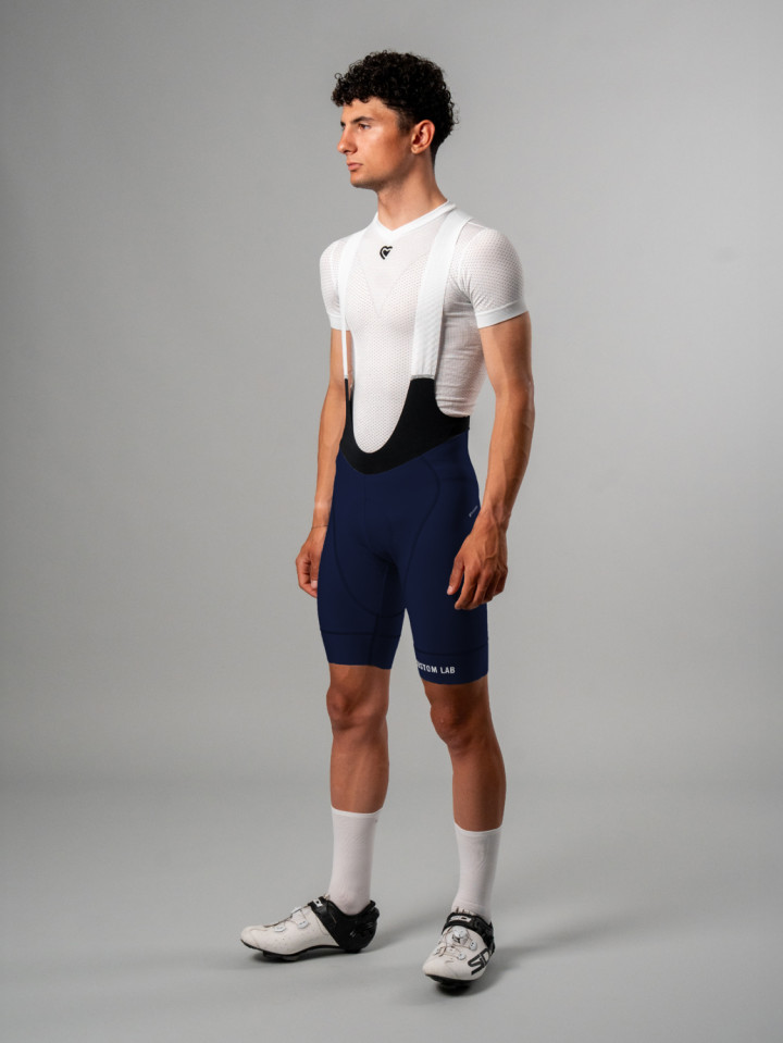 PISSEI: MANGHEN PIECE-DYED WINTER BIB-SHORTS