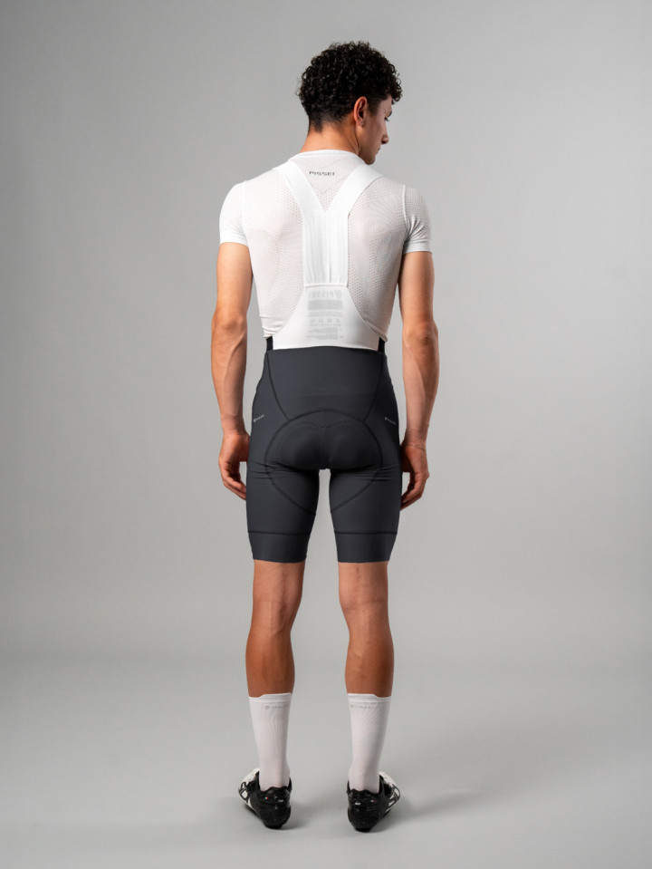 PISSEI: MANGHEN PIECE-DYED WINTER BIB-SHORTS