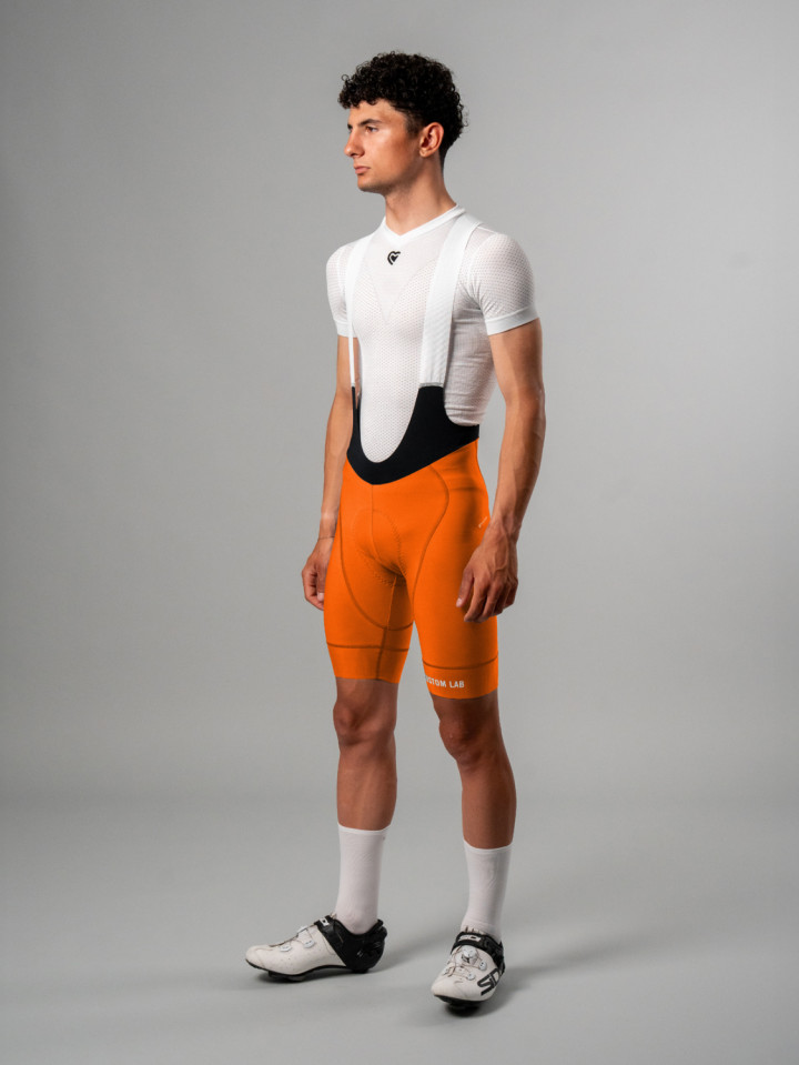 PISSEI: MANGHEN PIECE-DYED WINTER BIB-SHORTS