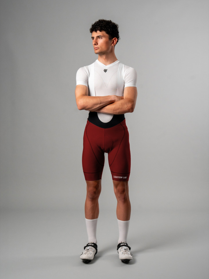 PISSEI: MANGHEN PIECE-DYED WINTER BIB-SHORTS