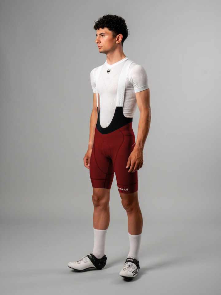 PISSEI: MANGHEN PIECE-DYED WINTER BIB-SHORTS
